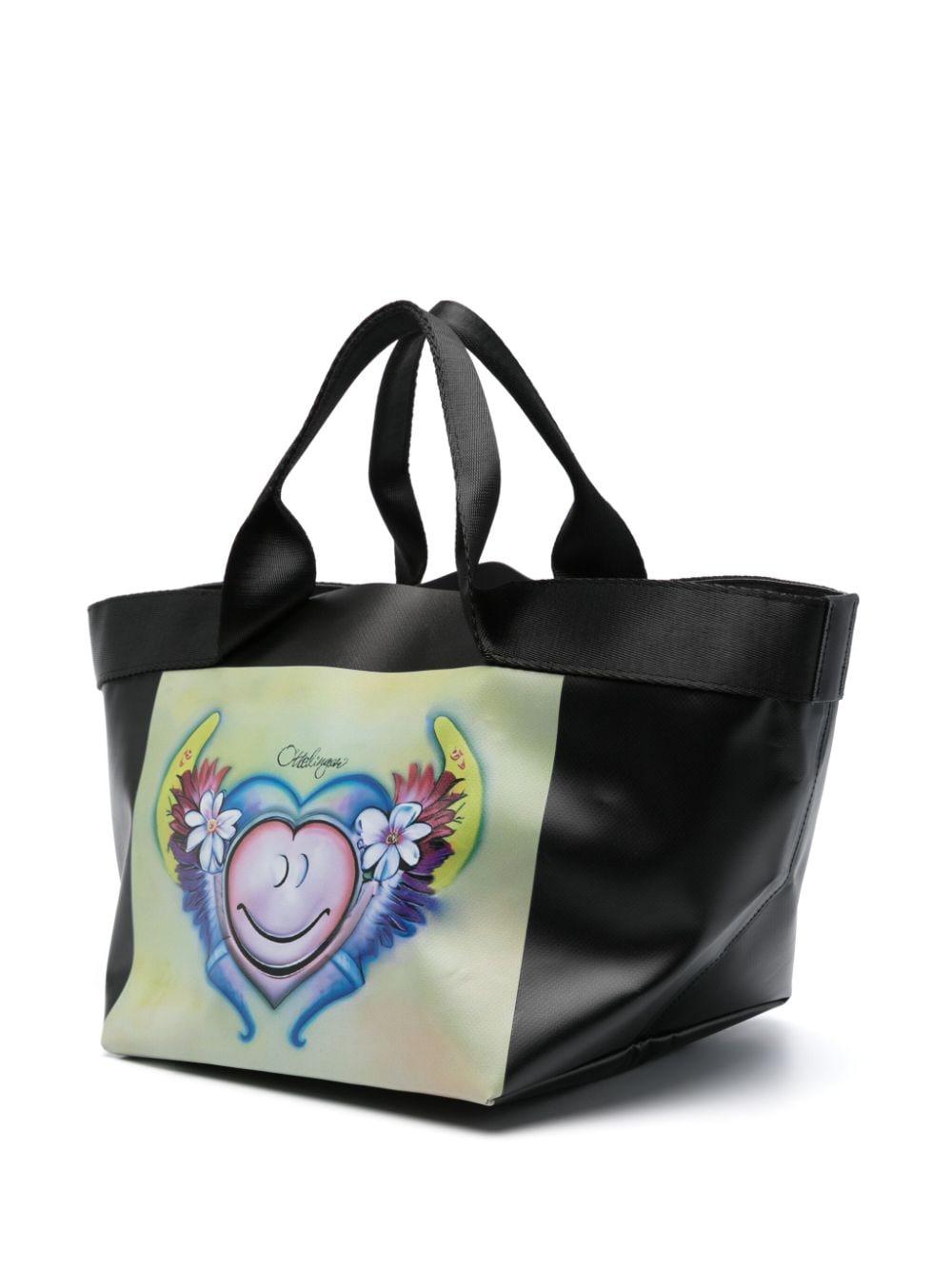SMALLBLUER Women's Skull Print Tote Bag – Small Top-Handle Shoulder Purse, PU Leather, Adjustable Strap - View #9