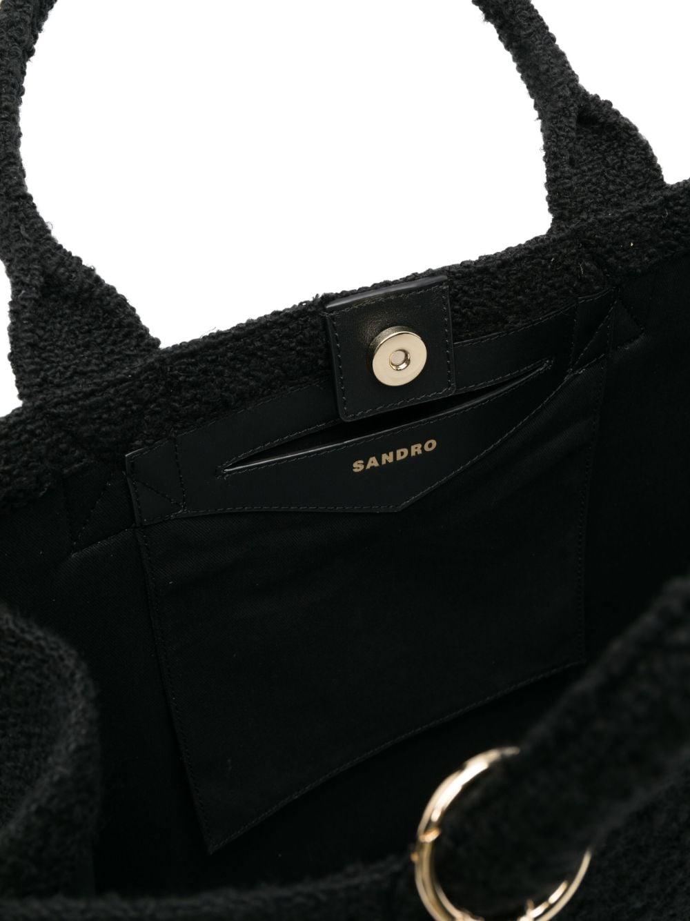 Sandro Paris Leather Tote Bag