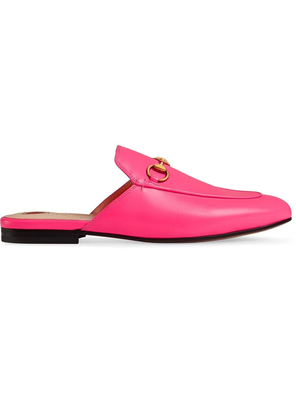 Gucci Princetown Mules in Pink | Lyst