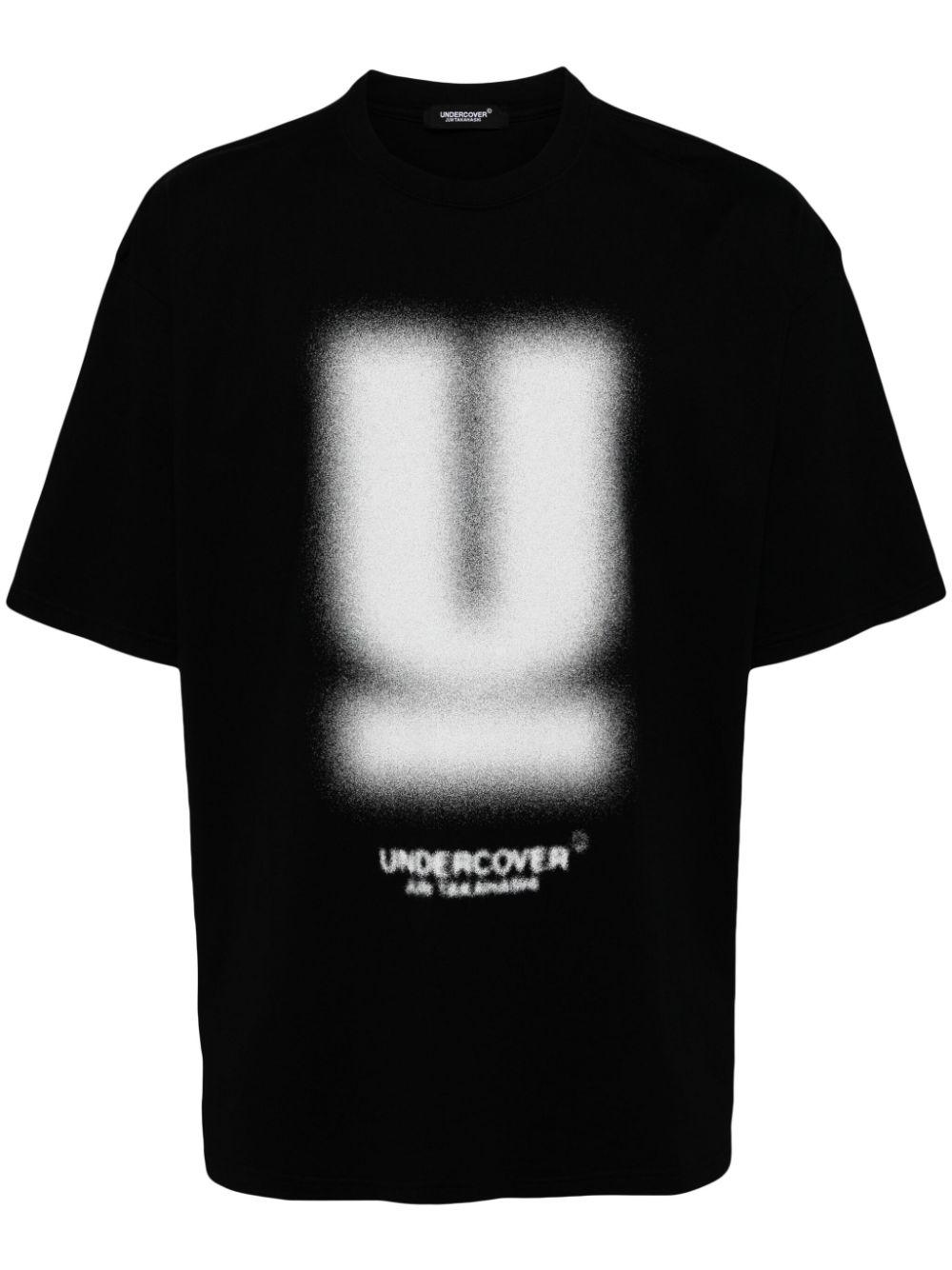 Undercover メンズ ブラック ロゴ Tシャツ Tシャツ