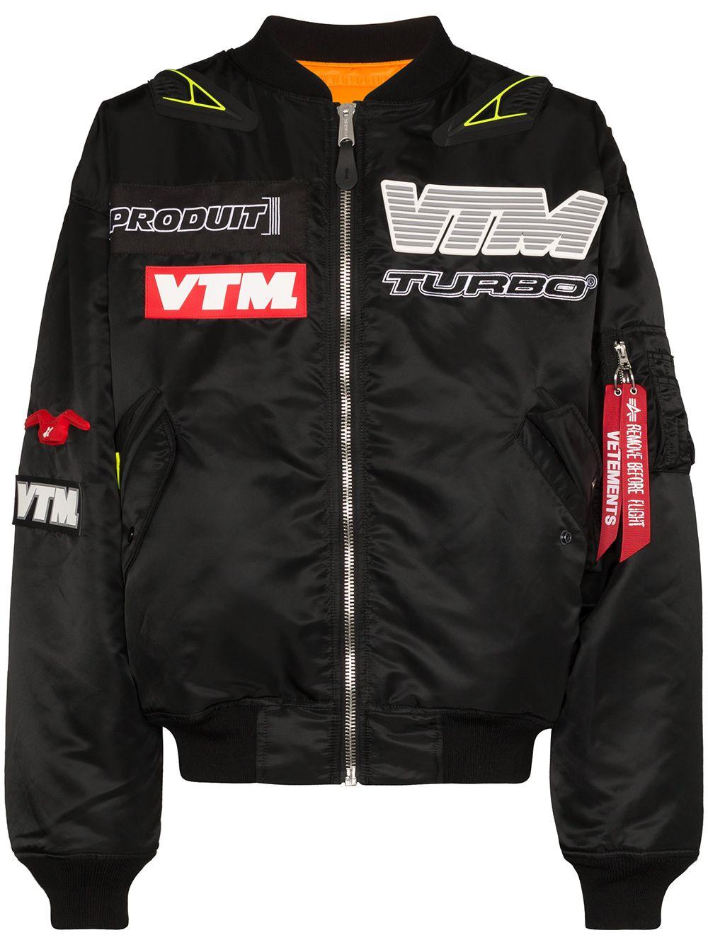 Vetements Rubber Motorcycle Bomber Jacket in Black for Men | Lyst