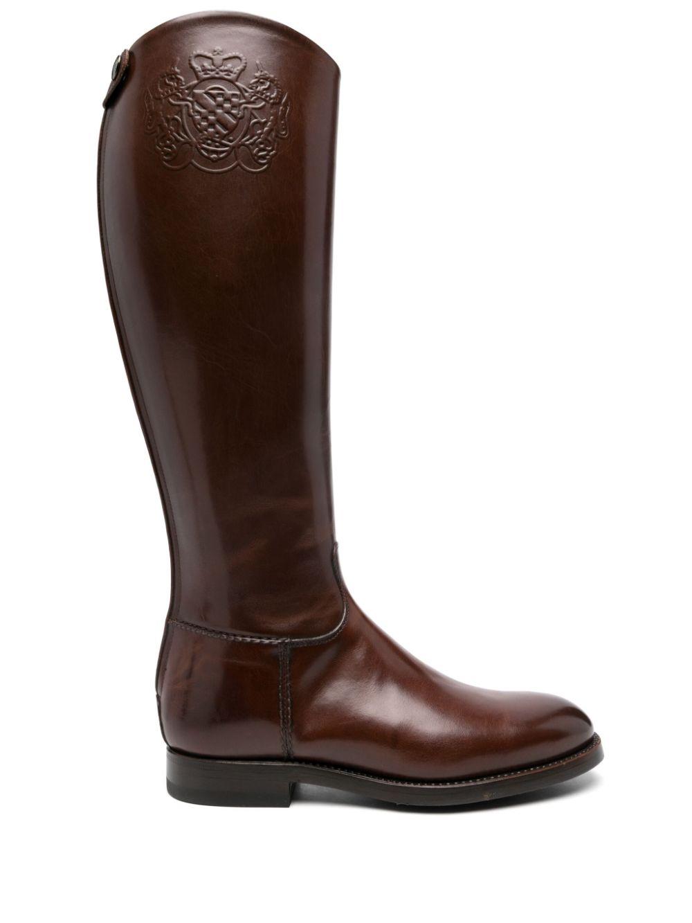 Alberto Fasciani Black Leather Boots