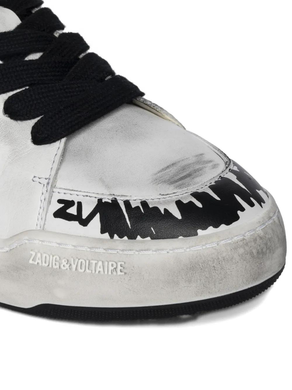 スニーカー Fly Wings Sneakers - Zadig & Voltaire - Leather - White Zadig & Voltaire Kids Wings Sneakers | White | FARFETCH TR