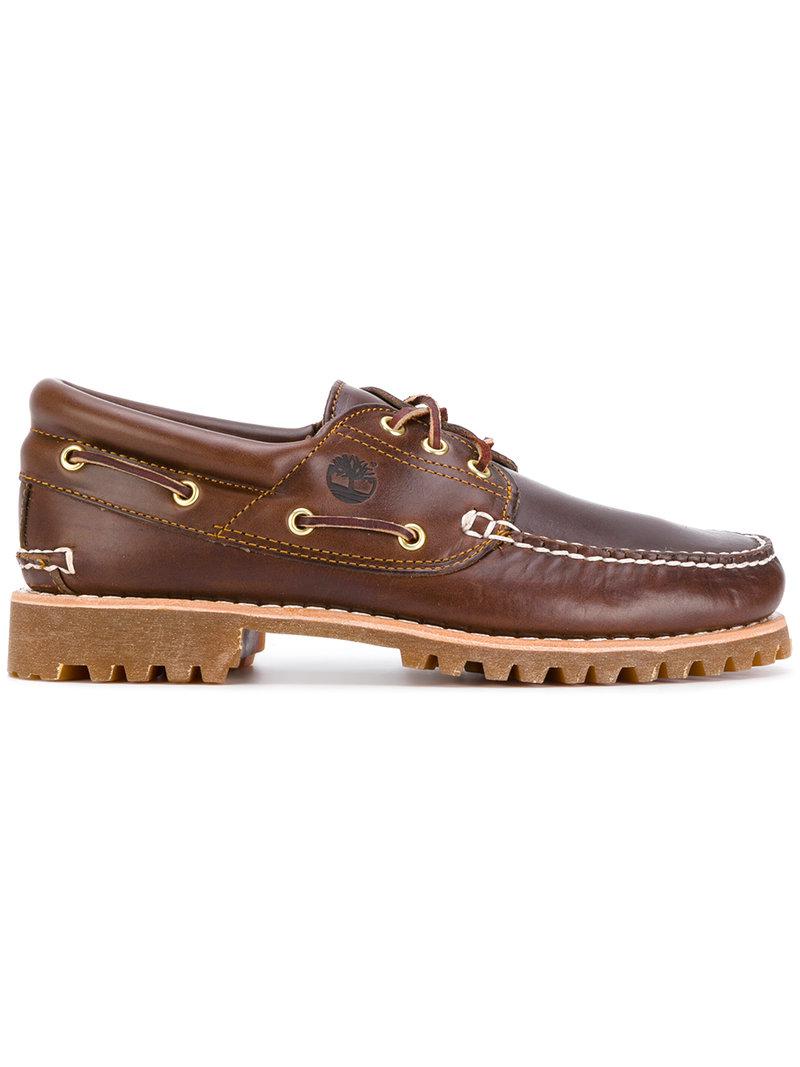Timberland Leather Boat Shoes in Brown for Men - Lyst