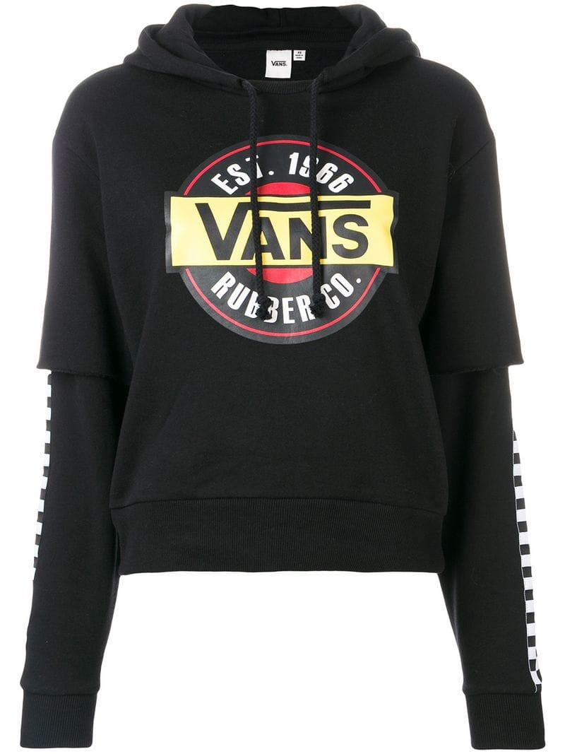 sweat à capuche vans brun