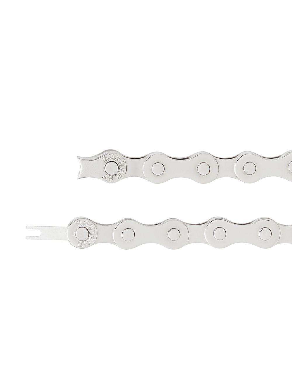 Burberry Bicycle Chain Palladium Plated Bracelet In Silver Metallic For Men Lyst