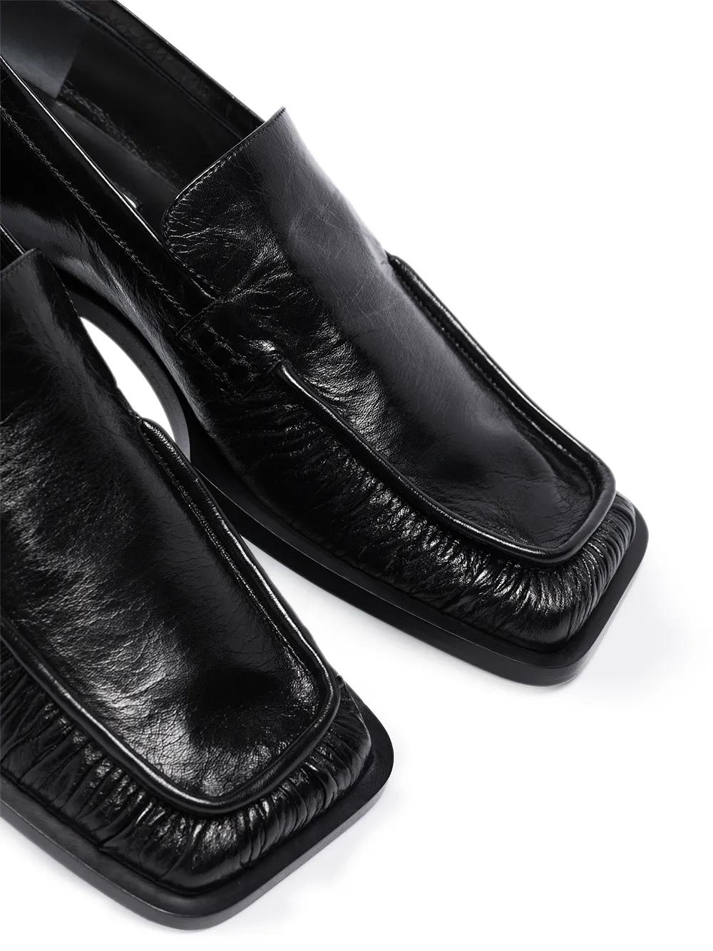 Jil Sander Nikky Square-Toe Loafers in Black | Lyst Jil Sander Nikky Square-Toe Loafers in Black | Lyst