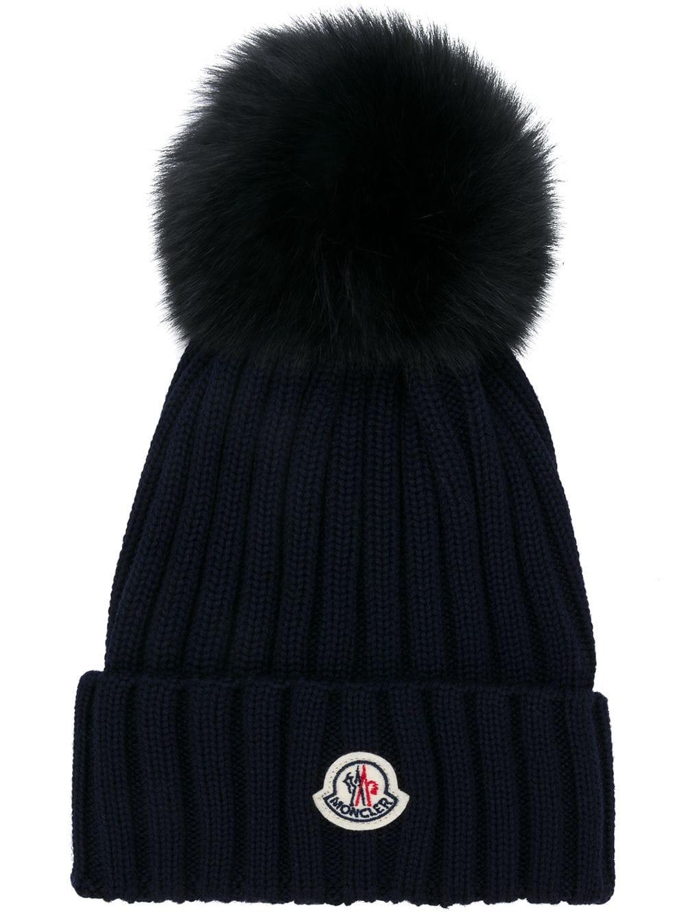 moncler bobble top beanie