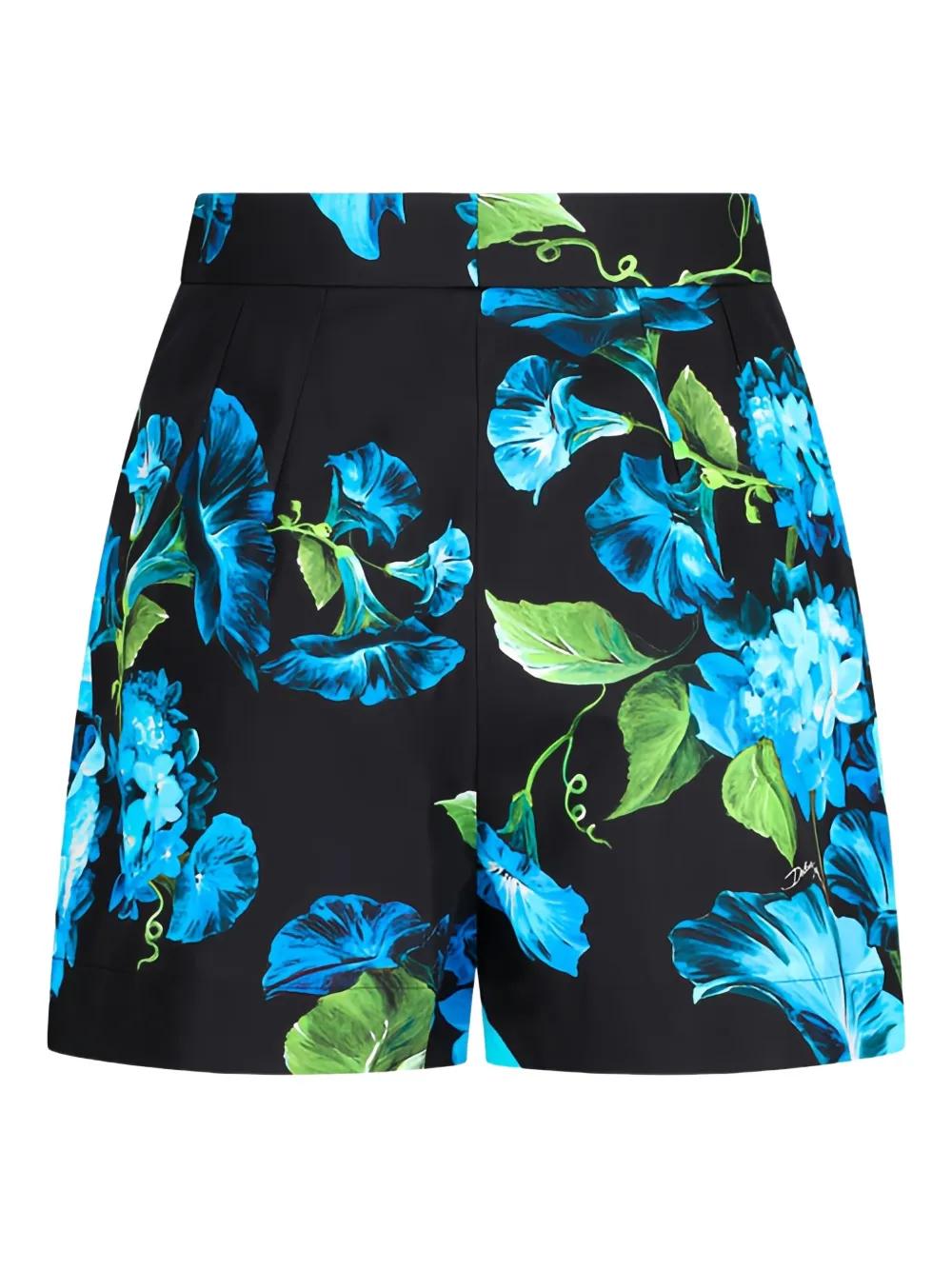 ショートパンツ Dolce & Gabbana Floral bermuda shorts (FTAM7THI1W4 HF5JC) DOLCE & GABBANA Shorts Multicolor Floral Print Denim Bermuda