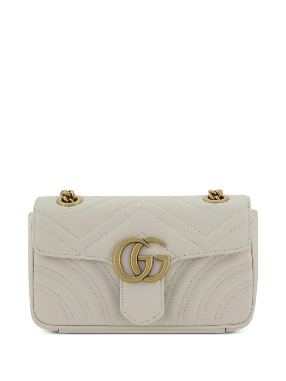 Gucci レディース グレー GGマーモント ショルダーバッグ ミニ 