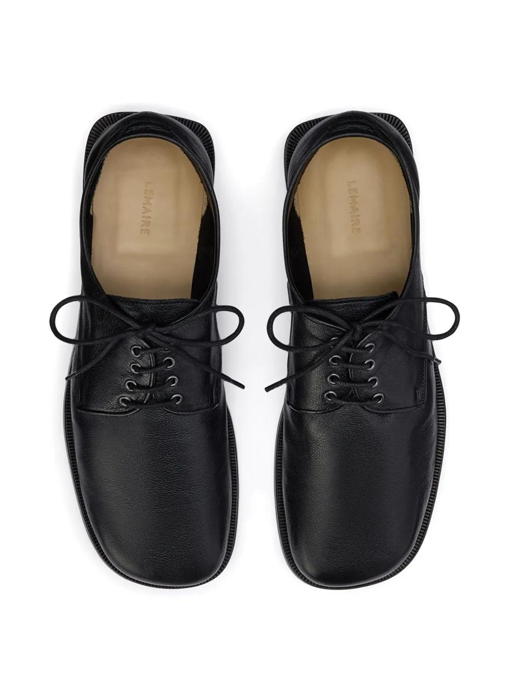 Lemaire Anatomic Derby Shoes in Black for Men | Lyst