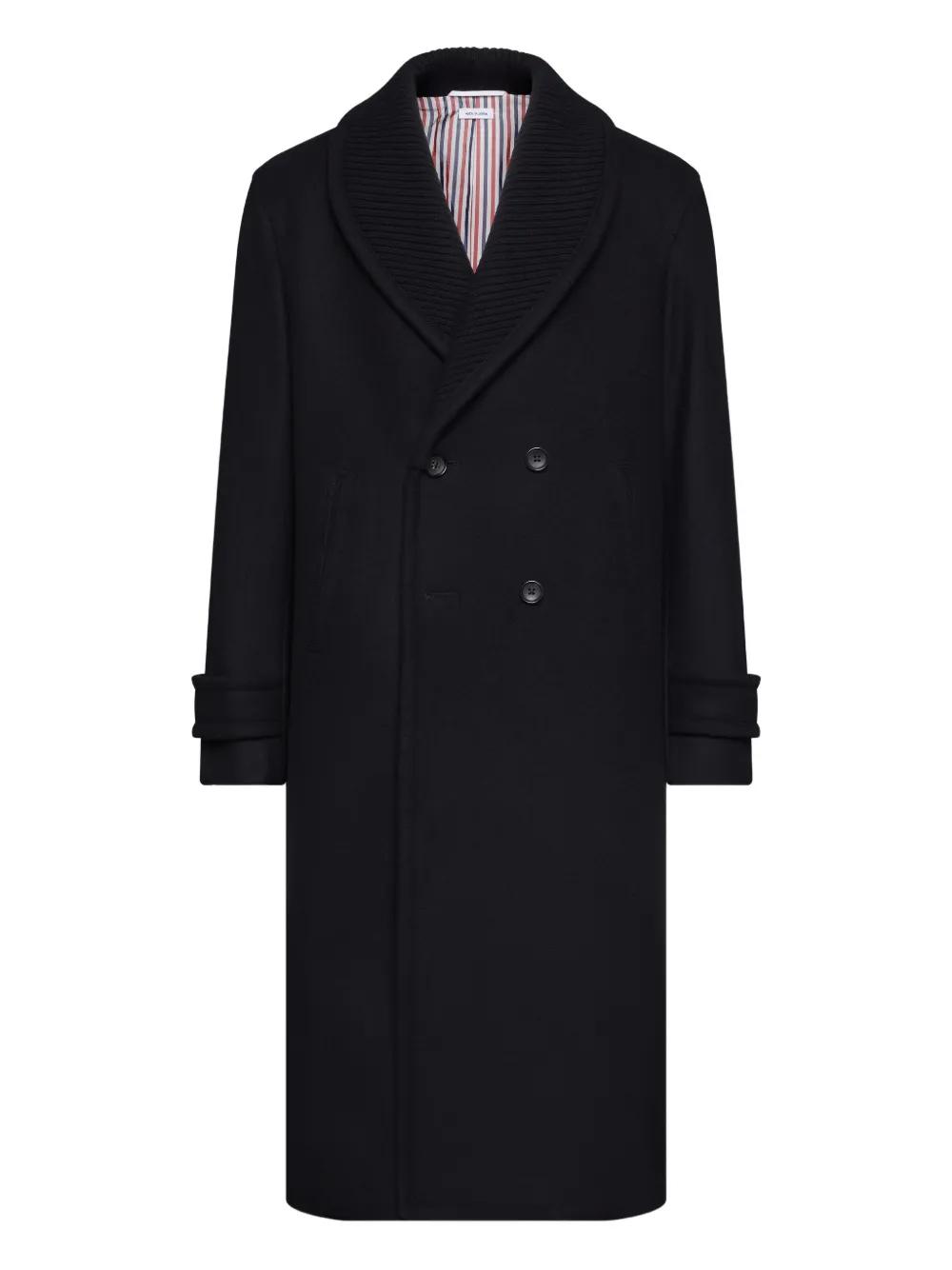 コート THOM BROWNE LONG COAT Thom Browne Unstructured Wool Blend Twill Trench Coat