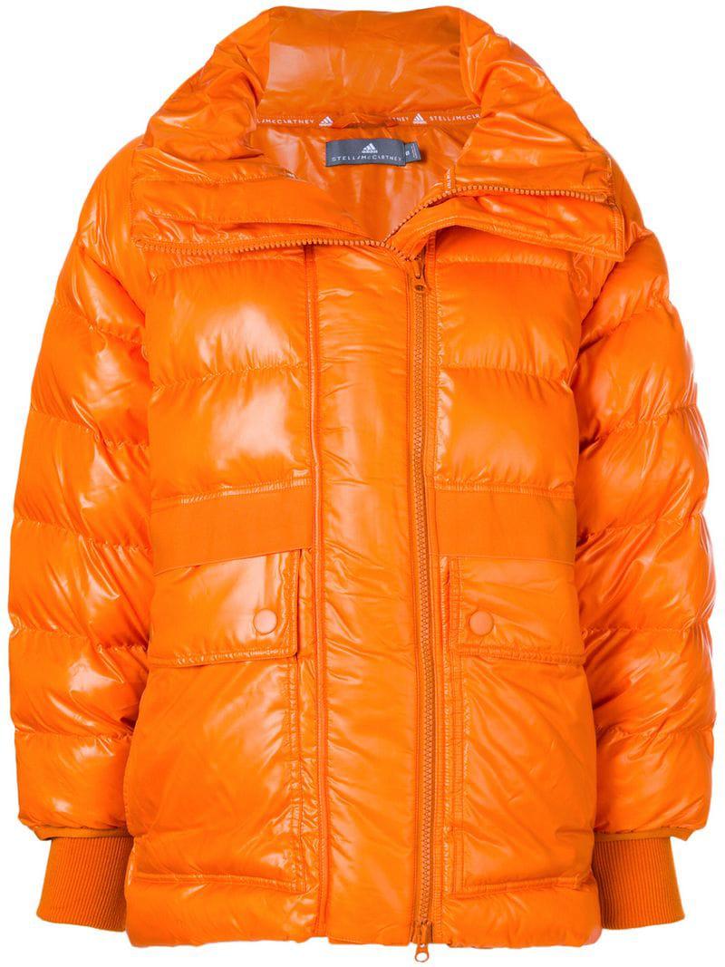 adidas stella mccartney orange jacket