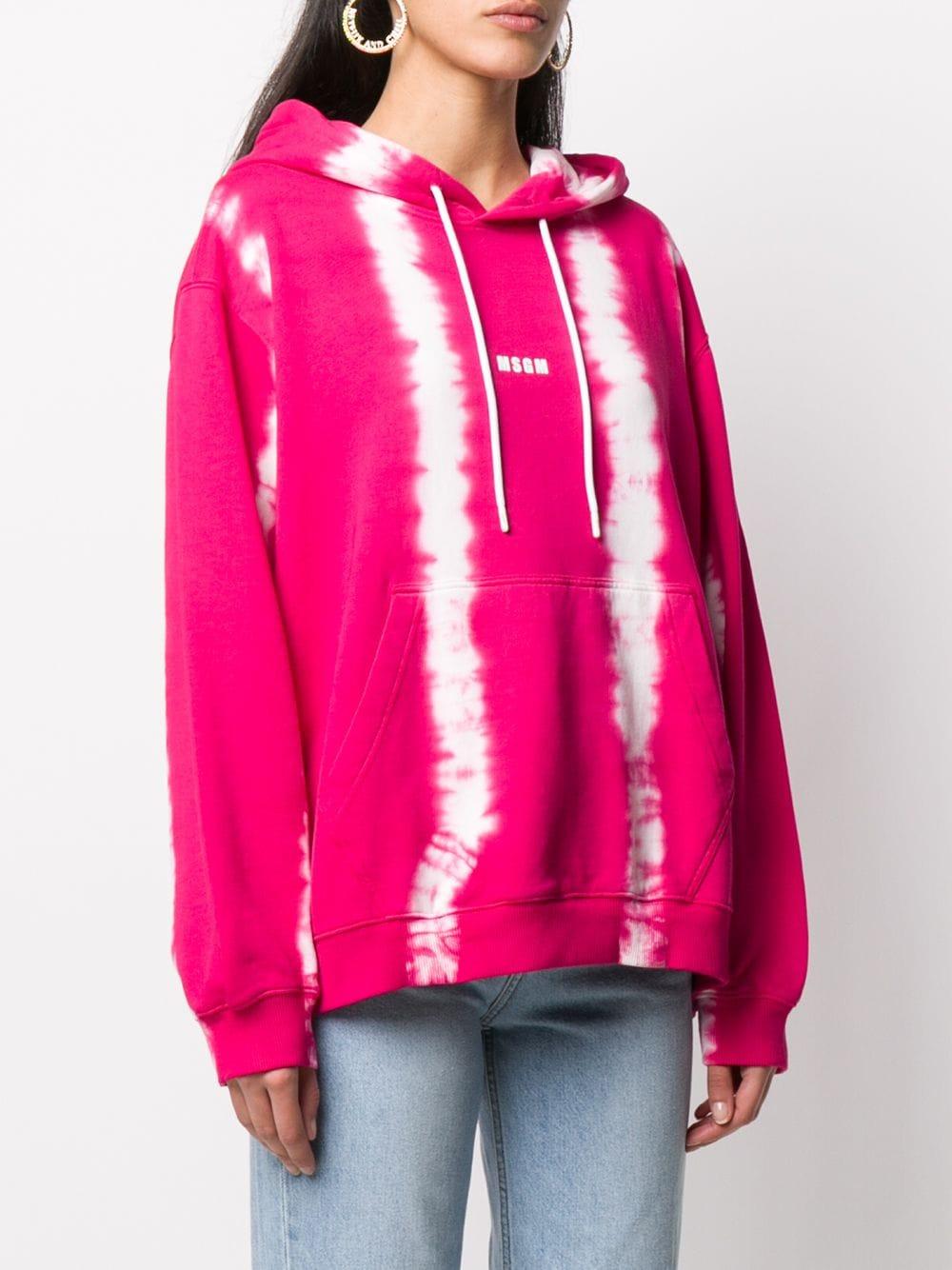 MSGM Tie-dye Cotton Hoodie in Pink - Save 40% - Lyst