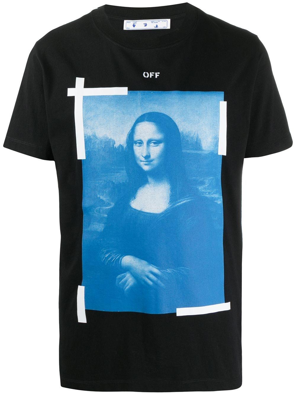 Off White c o Virgil Abloh Mona Lisa Print T shirt in Black for