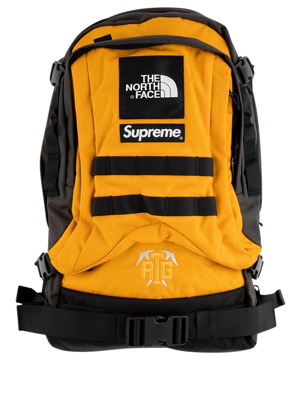 supreme northface bag yellow