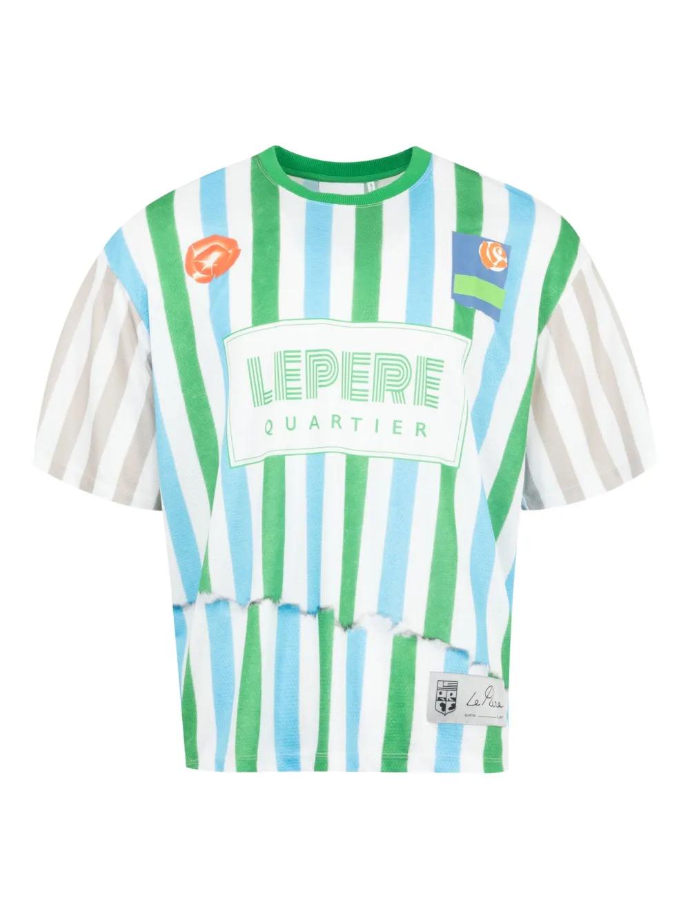 【関税込み】le PERE グリーン LPFC メッシュ Tシャツ le PÈREのグリーン LPFC メッシュ Tシャツがセール中