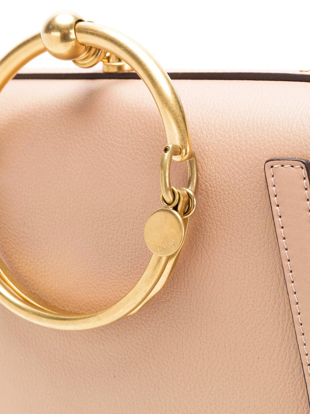 chloe small nile bracelet bolsa biscotti beige