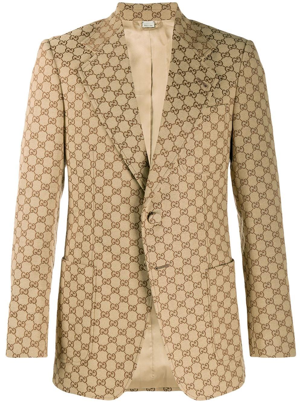 Gucci Cotton GG Jacquard Blazer for Men - Lyst