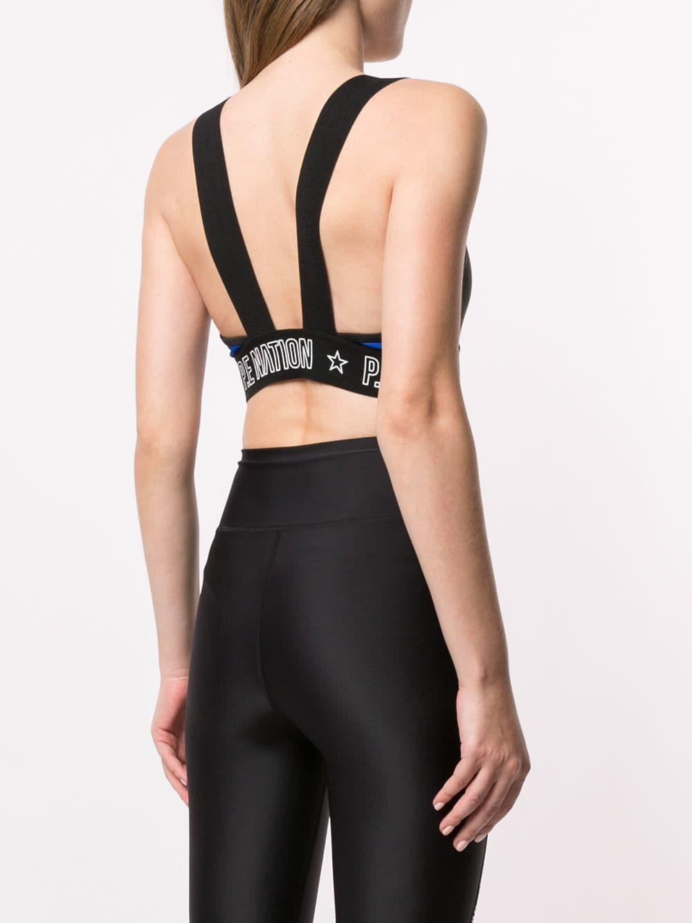 pe nation motion strike sports bra