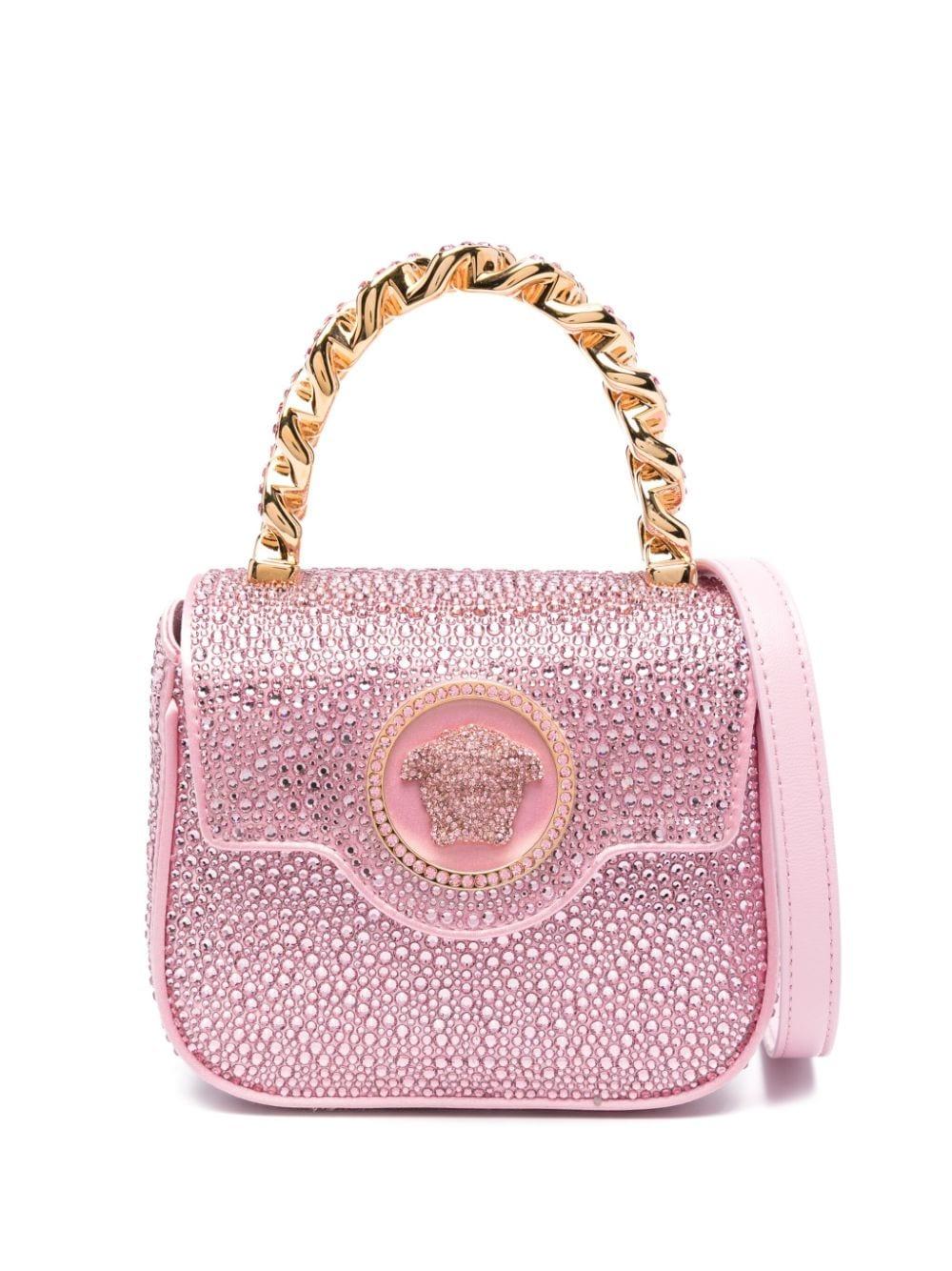 Pink cheap versace bag
