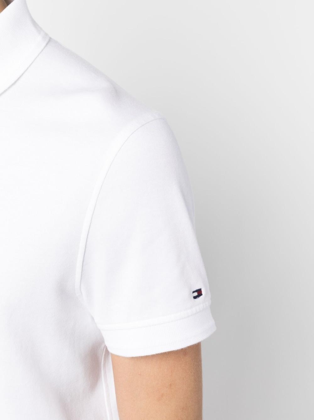 Tommy Hilfiger Zip-up Cotton Polo Shirt in White for Men | Lyst