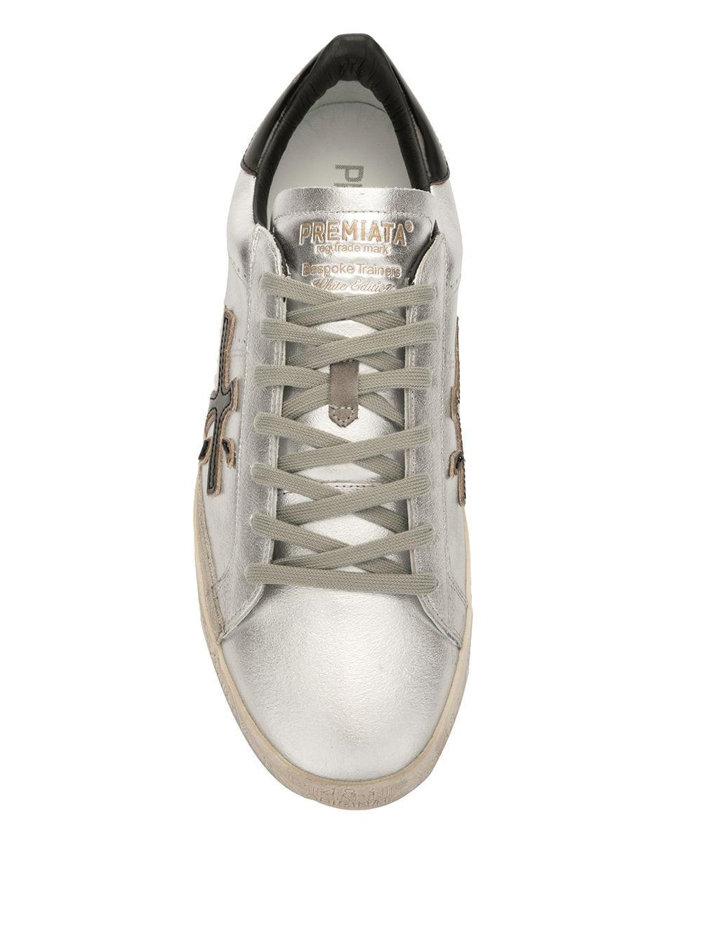 Premiata Leather Metallic Steve 4713 Low-top Sneakers for Men - Lyst