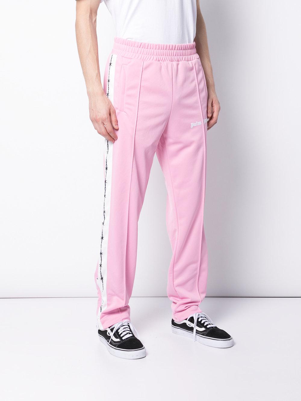 palm angels pink joggers
