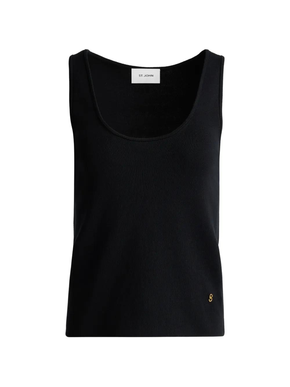 St. John ニットトップ ブラック | Lyst
