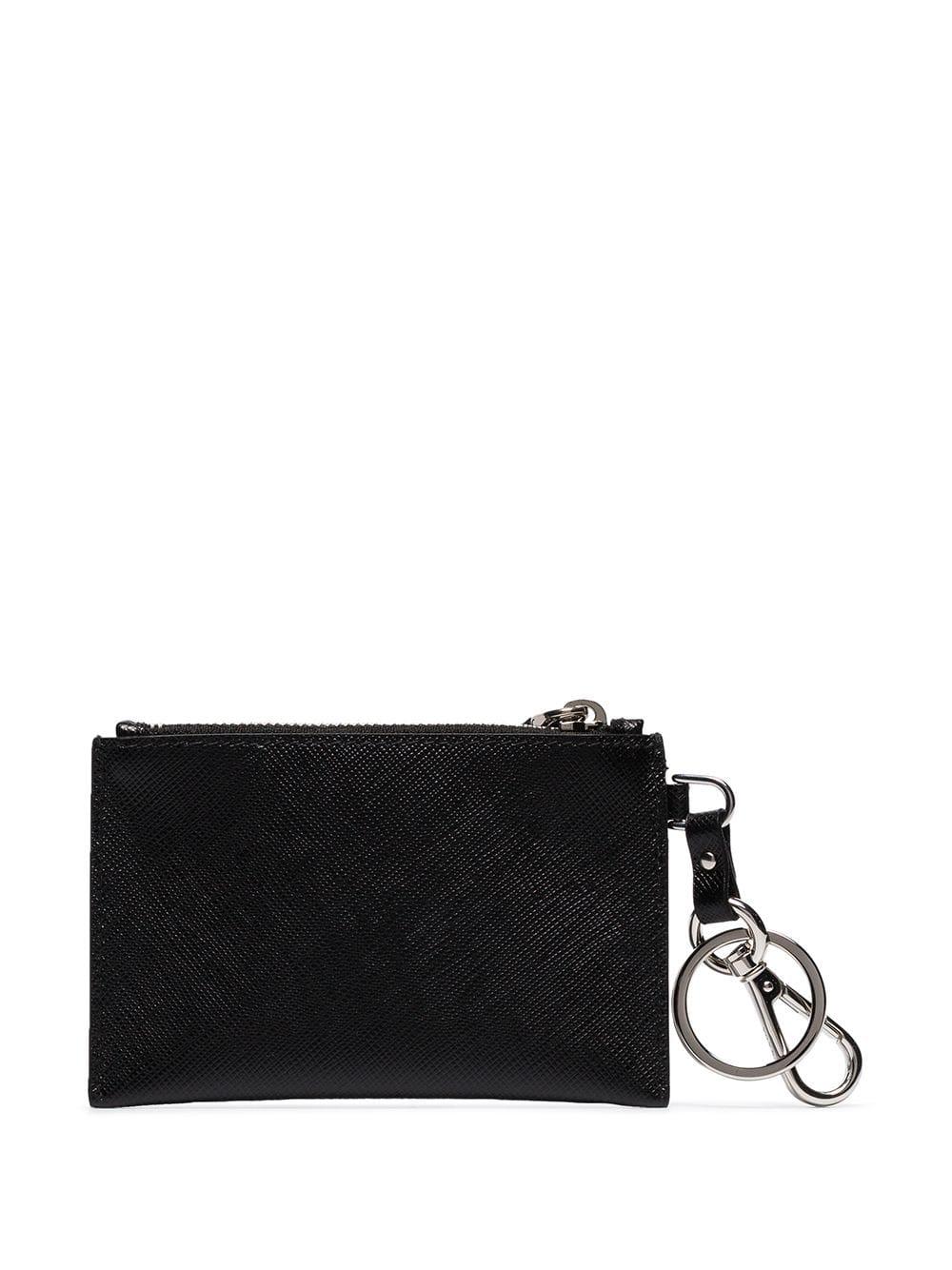 Prada Keychain Coin Purse in Black for Men | Lyst