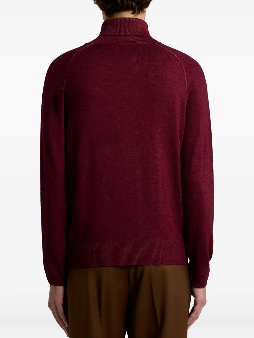 【送料&関税込】Etro Turtleneck With Embroidery Etro WOOL TURTLENECK WITH EMBROIDERY | REVERSIBLE