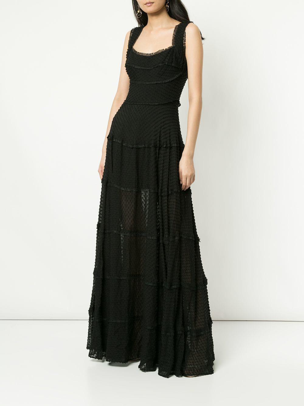 Rachel Gilbert Silk Ollie Gown in Black ...