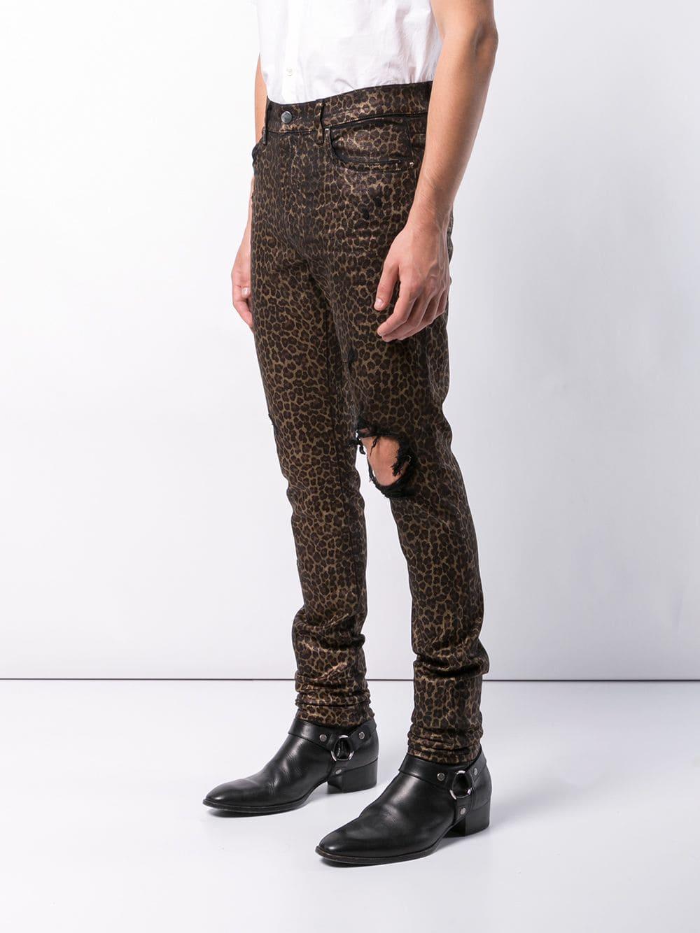 Amiri leopard cheap boots