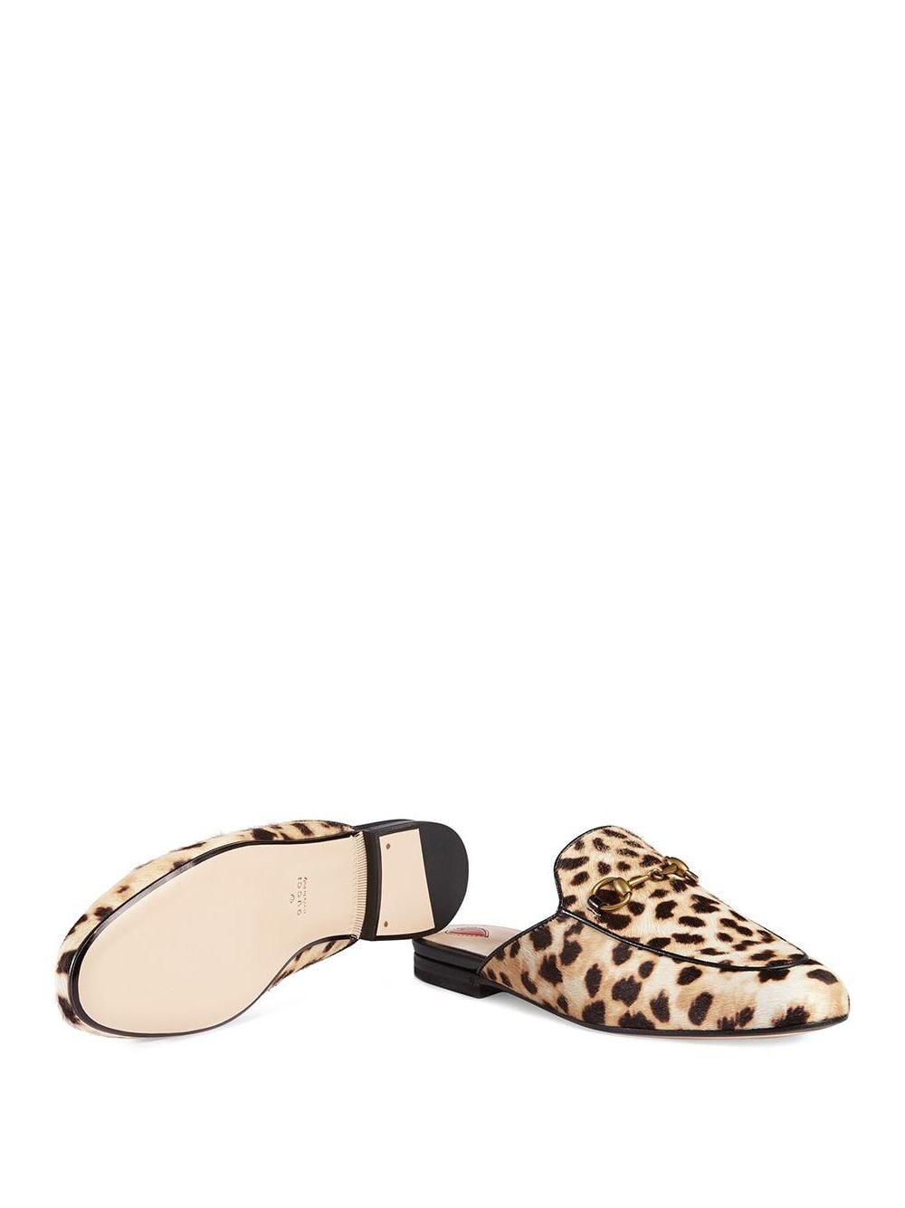 gucci leopard mules