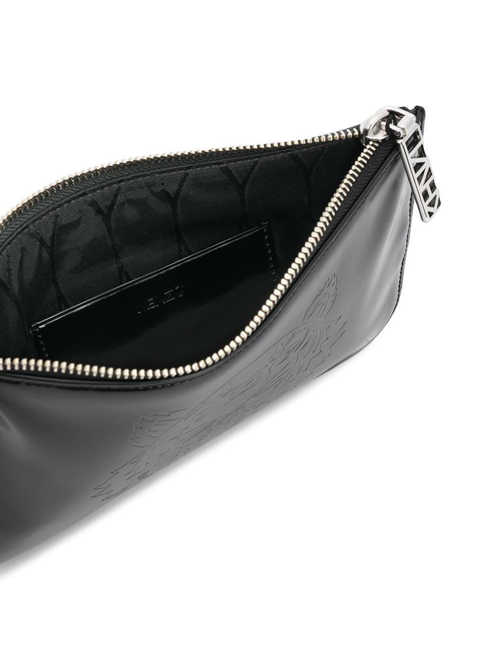 KENZO Zipped Coin Pouch in Black - Lyst