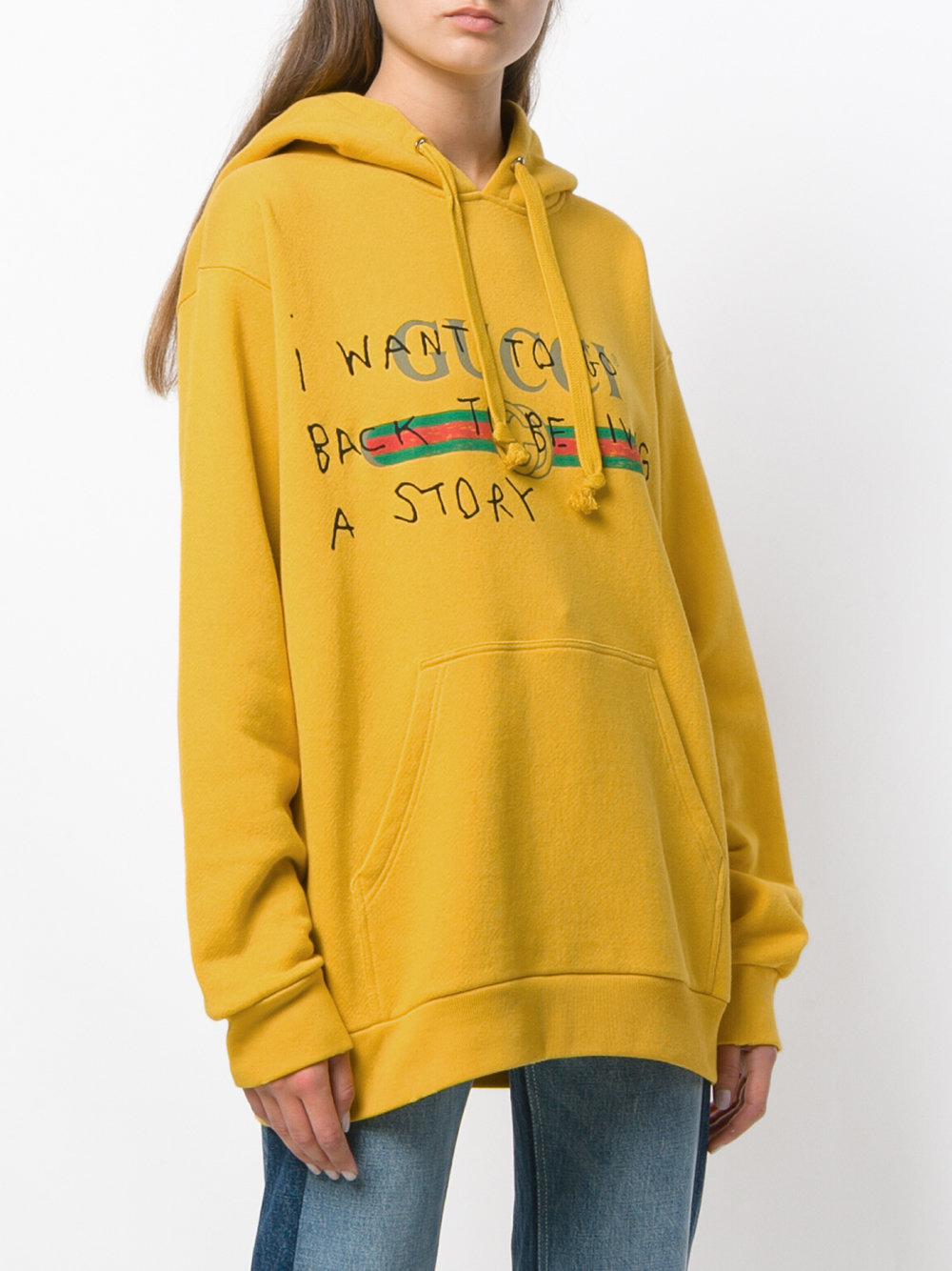 gucci coco capitan yellow hoodie