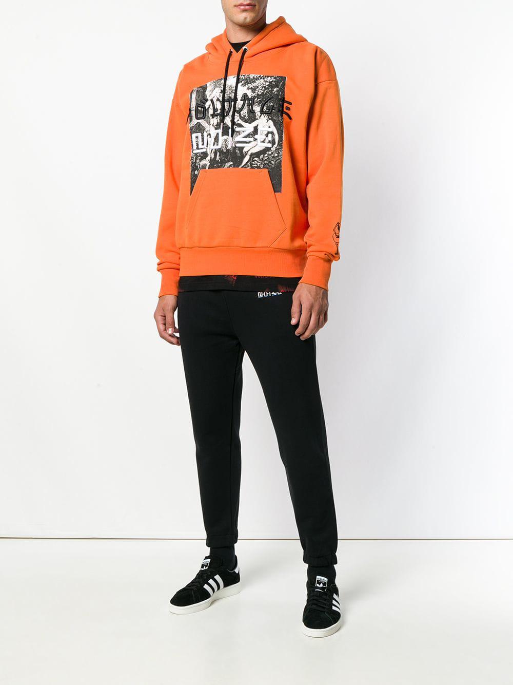 diesel hoodie orange