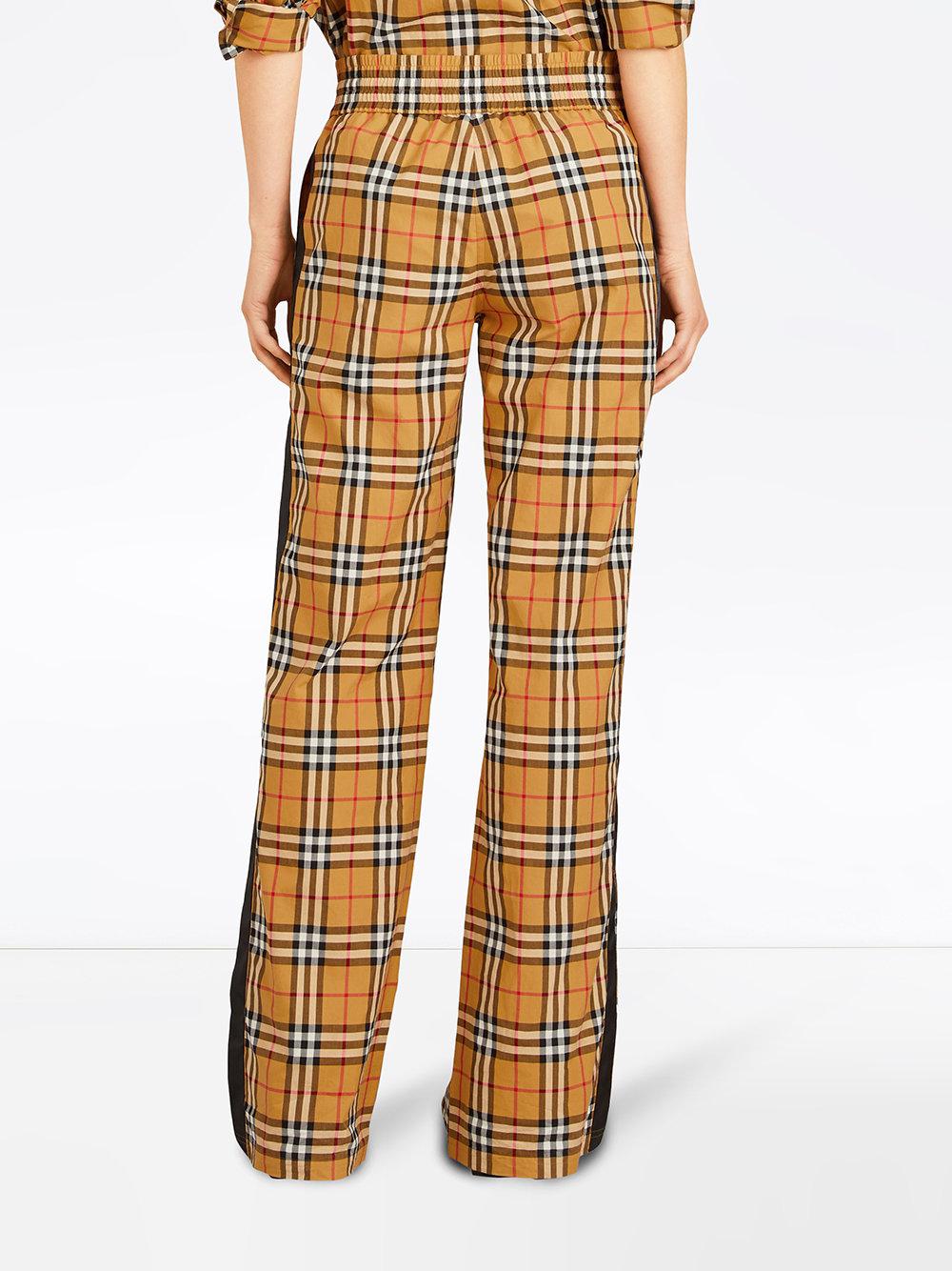 Burberry Vintage Check Drawcord Trousers - Lyst