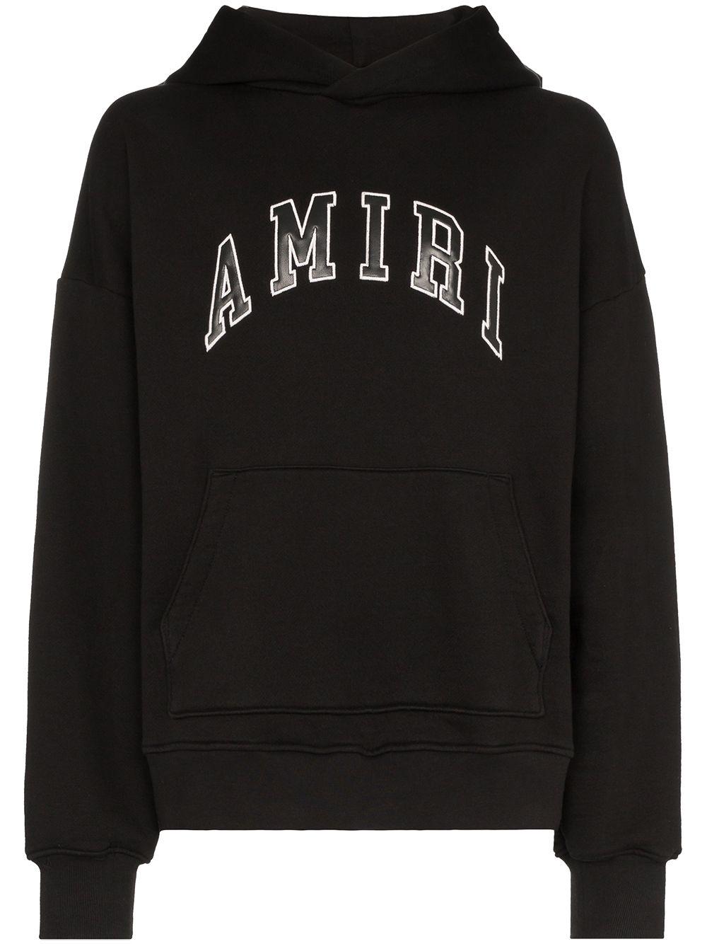 Amiri College-style Logo Print Hoodie in Black for Men - Lyst