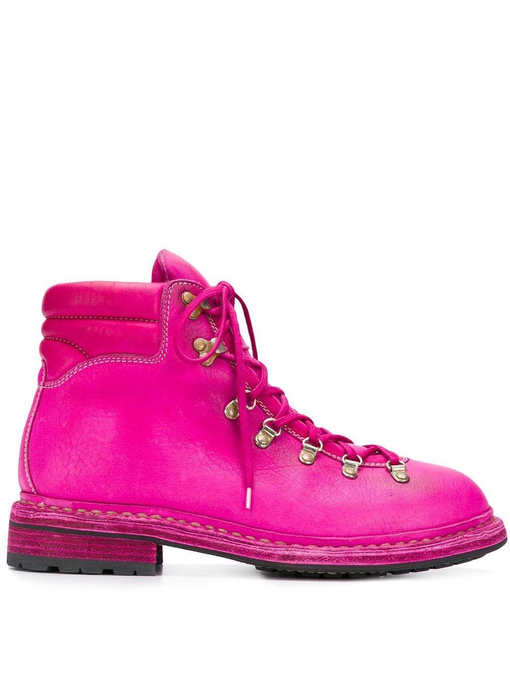 pink hiking boots