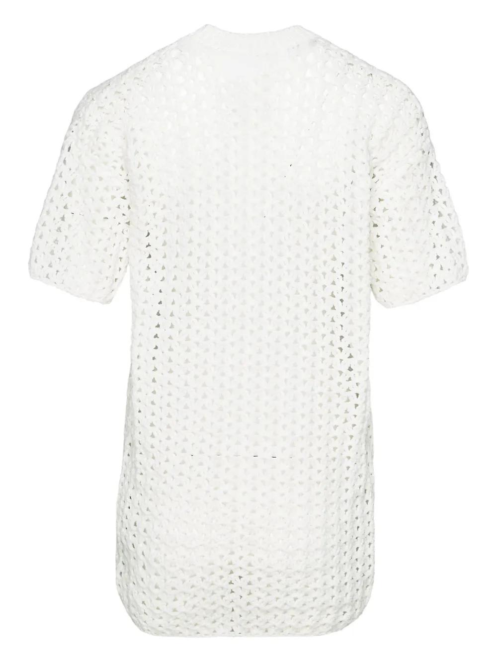 【Jil Sander】ロゴ short-sleevedコットンTシャツ Logo short-sleeved cotton T-shirt in white - Jil Sander