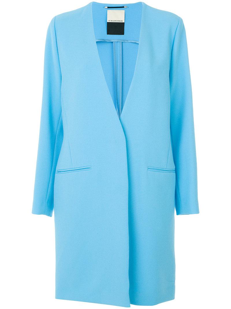 By Malene Birger Synthetic Anca Coat in Blue - Lyst