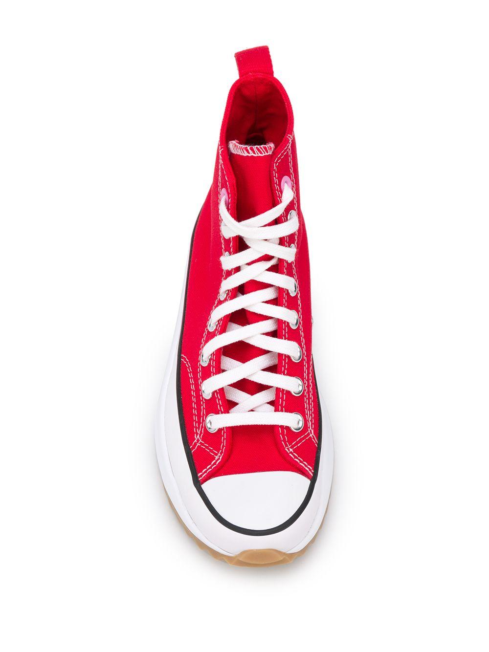 Converse altas rojas plataforma sales