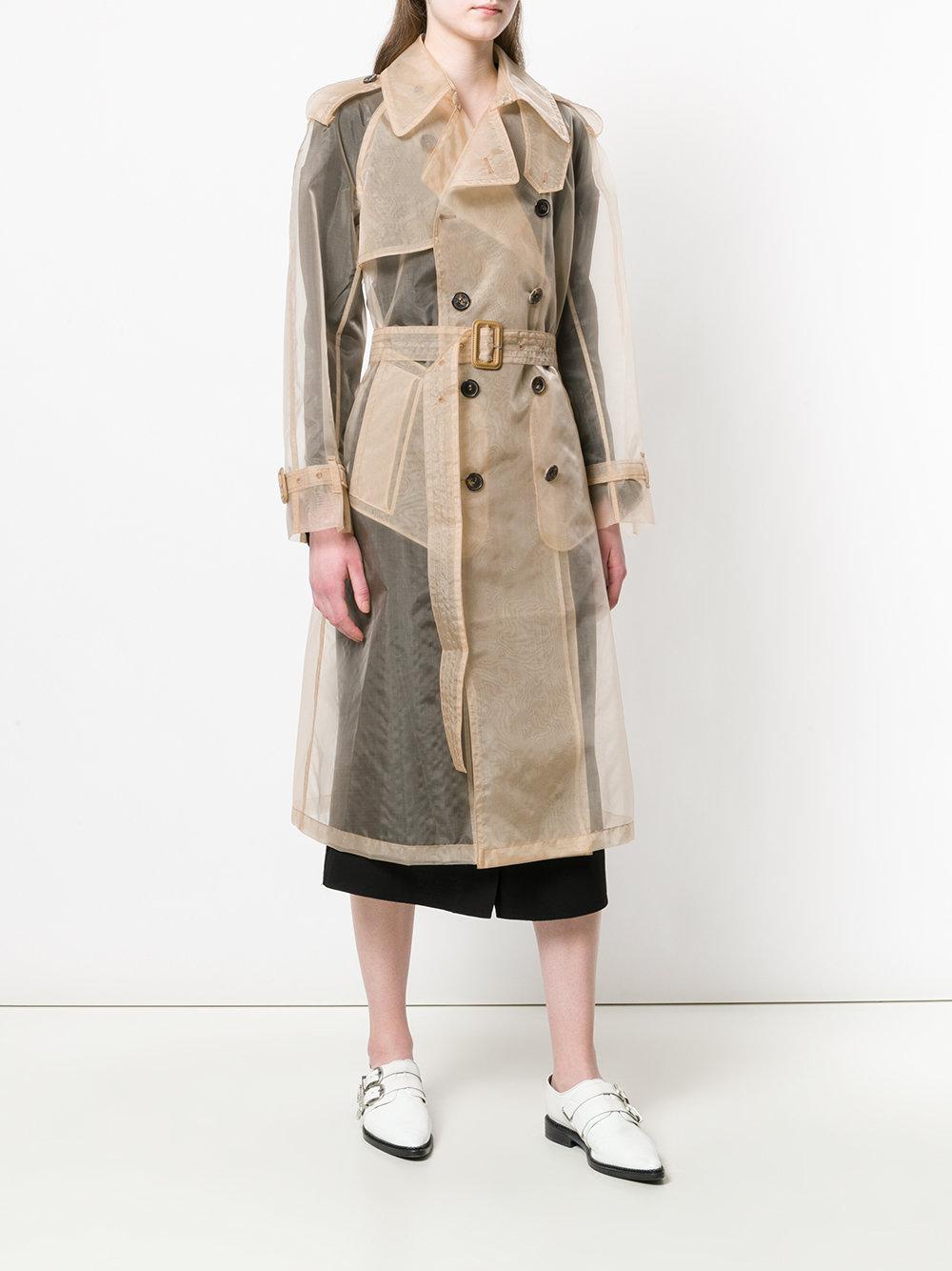 sheer trench duster