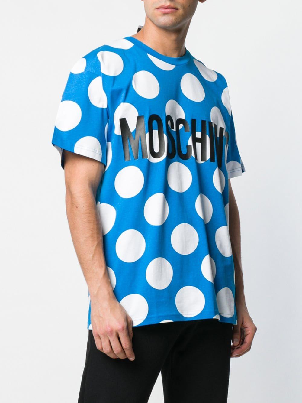 Moschino Cotton Polka Dot T-shirt in 