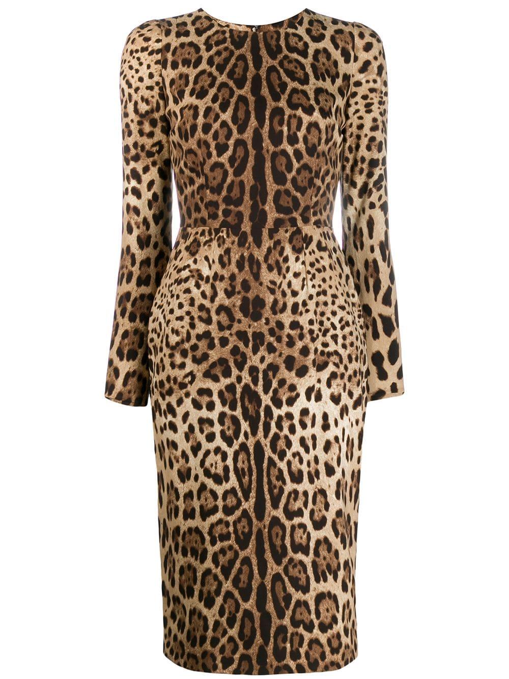 Dolce & Gabbana Silk Leopard Print Short Dress - Save 30% - Lyst