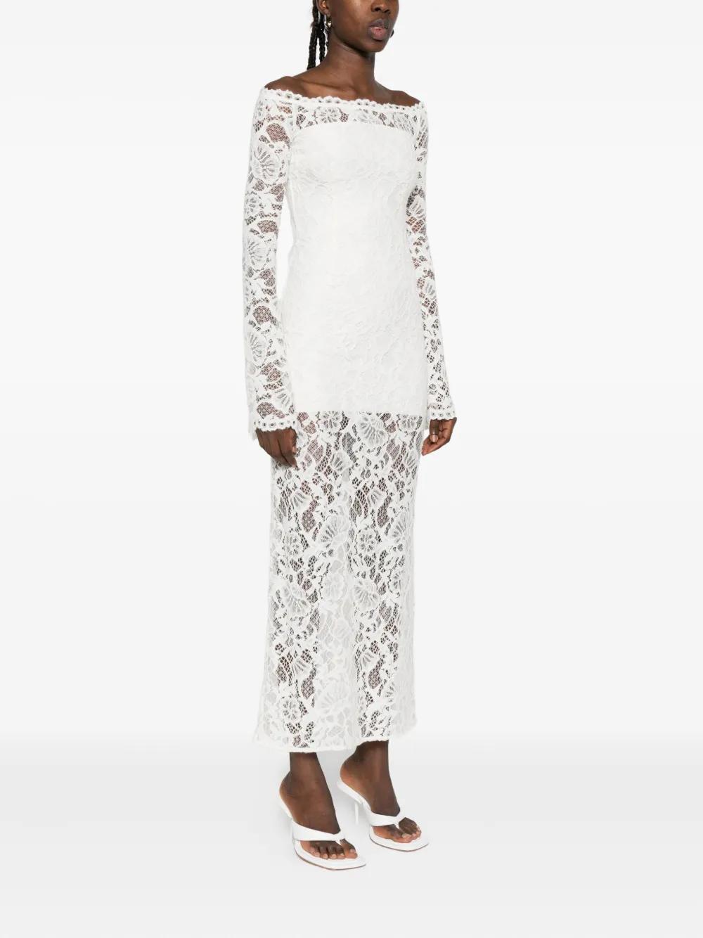 manuri lace dress MANUR Sally Lace Midi Dress | Black