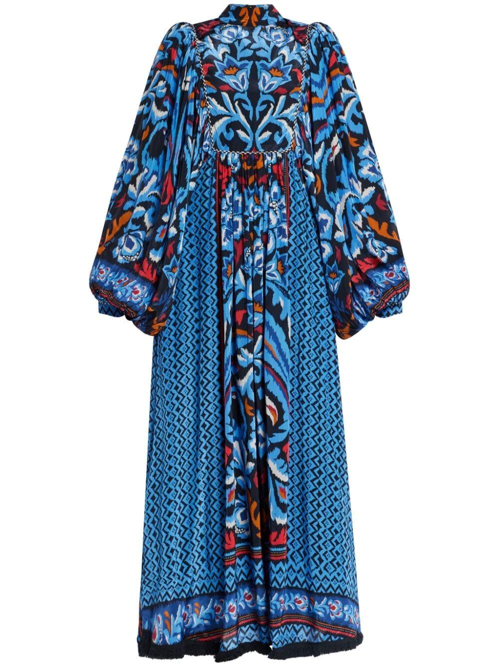 black toucans scarf long sleeve mini dress Black Toucans Scarf Long Sleeve Mini Dress