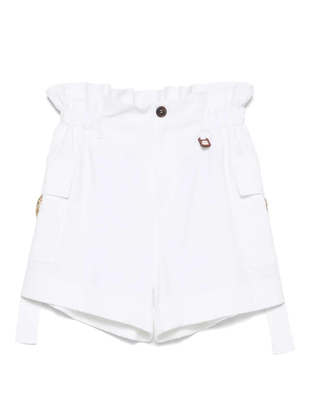 ショートパンツ LORENA ANTONIAZZI Women Shorts  Burmudas P2565PA31A 4886 11 LINEN SHORTS