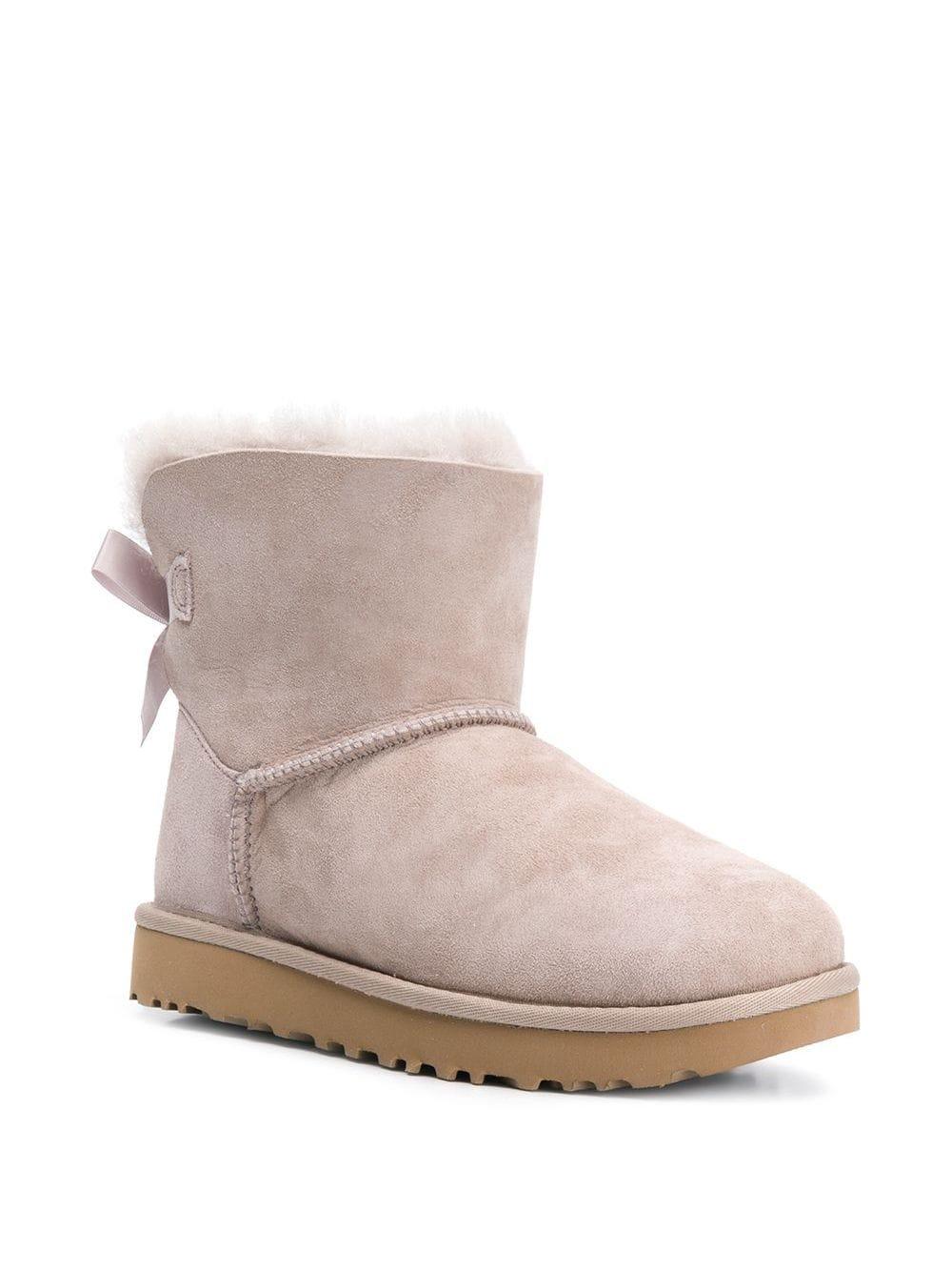 UGG Fur Lined Boots in Grey (Gray) - Lyst